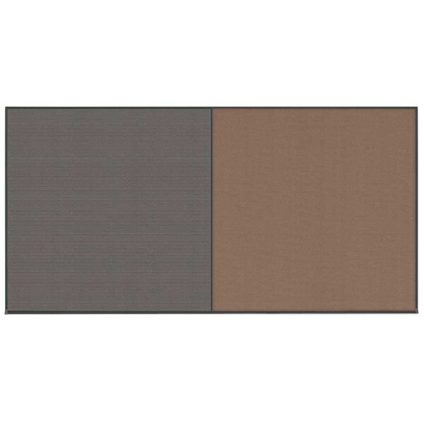 Enclosed Corkboard, 1 Door, 60"x36", 4" Fra